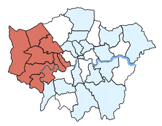 london east map