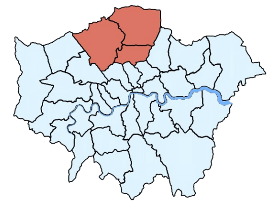 london north map